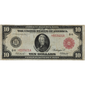 1914 $10 Federal Reserve Note Main Image