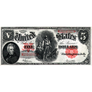 Series 1907 $5 Large Size Legal Tender Note Main Image