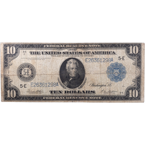 Series 1914 $10 Large Size Federal Reserve Note Main Image