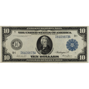 1914 $10 Federal Reserve Note Main Image