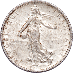 1898-1920 France Silver 1 Franc Main Image