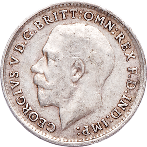 1911-1920 Great Britain Silver 3 Pence Main Image