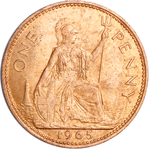 1961-1967 Great Britain Bronze Penny, Elizabeth II Main Image