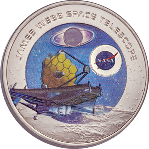 2023 Ghana 1 oz. Titanium Space Telescope Main Image