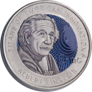 2020 Ghana 2 Cedis Titanium Albert Einstein Main Image