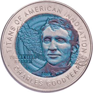 2021 Ghana Titanium 2 Cedis Titans of American Innovation - Charles Goodyear Main Image