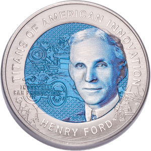 2021 Ghana Titanium 2 Cedis Titans of American Innovation - Henry Ford Main Image
