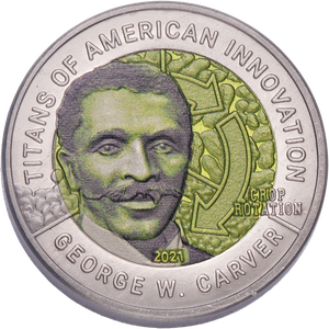 2021 Ghana 2 Cedis Titanium George W. Carver Main Image