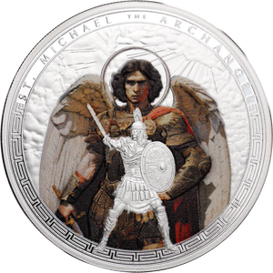 2025 Ghana 1 oz. Silver 5 Cedis Patron Saints: Saint Michael Main Image
