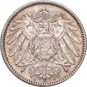 1890-1916 Germany Silver 1 Mark Main Image