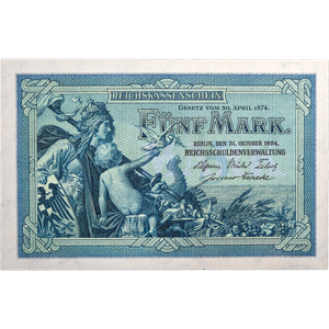 1904 Germany 5 Mark Dragon's Treasure Main Image