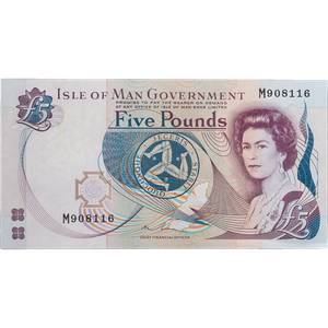 1996 Isle of Man 5£ Note, “Castle Rushen" Main Image
