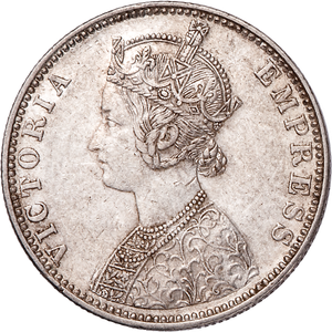 1877-1901 India Silver Rupee Victoria Main Image