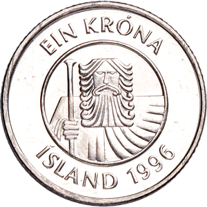 1989-2011 Iceland 1 Krona Main Image