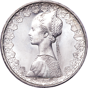 1958-2001 Italy Silver 500 Lire   UNC Main Image