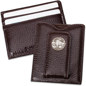 Buffalo Nickel Money Clip - Brown Main Image