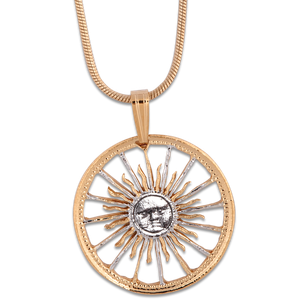 Radiant Sun Face Pendant Main Image