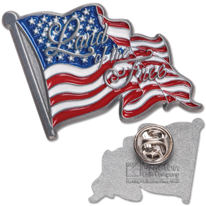 Patriotic Land of the Free Pin Main Image