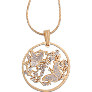 Monarch Butterfly Cut Coin Necklace Main Image