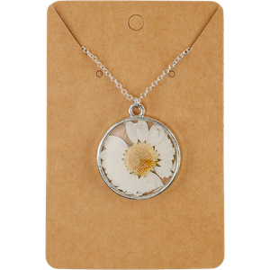 Floral Resin Necklace Main Image
