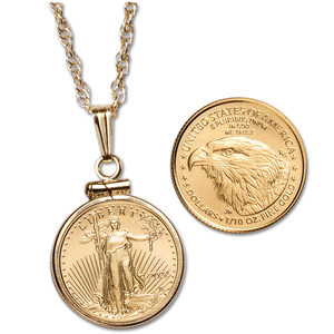 2022 $5 1⁄10 oz. Gold American Eagle Necklace Main Image