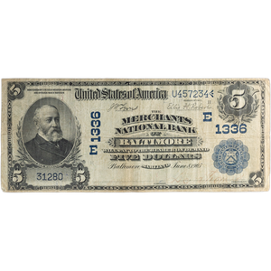 1902 $5 National Bank Note Main Image
