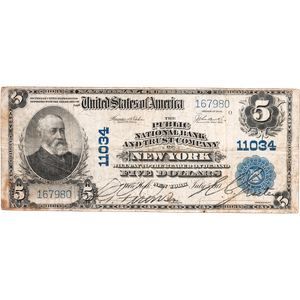 1902 $5 National Bank Note Main Image