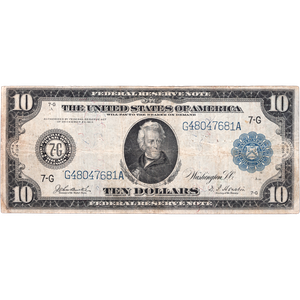1914 $10 Federal Reserve Note Main Image