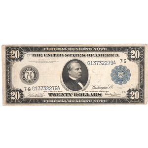 Series 1914 $20 Large-Size Federal Reserve Note Main Image