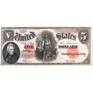 1907 $5 Legal Tender Note, Large Size Main Image
