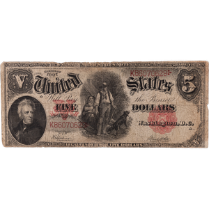 1907 $5 Legal Tender Note Main Image