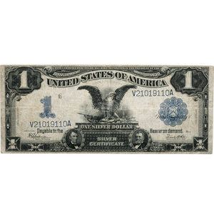 1899 $1 Large Size Silver Certificate, Black Eagle G Main Image