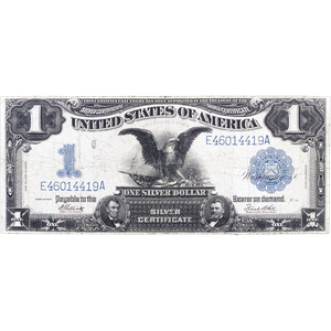1899 $1 Large-Size Silver Certificate, Black Eagle, Very Good Main Image
