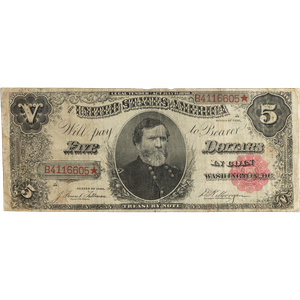 1891 $5 Treasury Note, Large Size Main Image