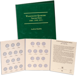 1988-1998 & 2021 Washington Quarters Folder Main Image