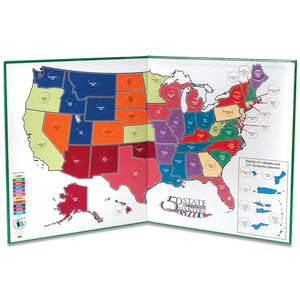 Statehood Quarter Display Map with Territories Main Image