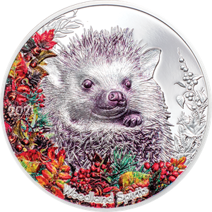 2021 Mongolia Silver 500 Togrog Woodland Hedgehog Main Image