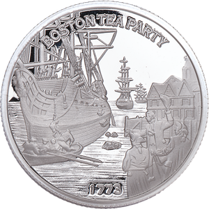 2023 Niue 1/4 oz. Silver Half Dollar Boston Tea Party Main Image