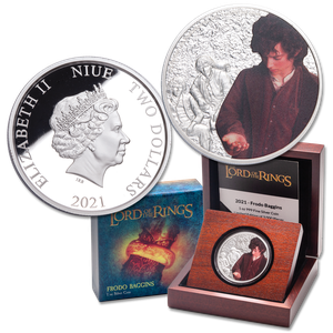 2021 Niue 1 oz. Silver $2 Lord of the Rings - Frodo Main Image