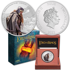 2022 Niue 1 oz. Silver $2 Lord of the Rings - Gimli Main Image
