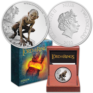 2022 Niue 1 oz. Silver $2 Lord of the Rings - Gollum Main Image