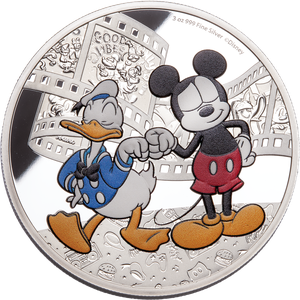 2023 Niue 3 oz. Silver $10 Mickey Mouse & Donald Duck Main Image
