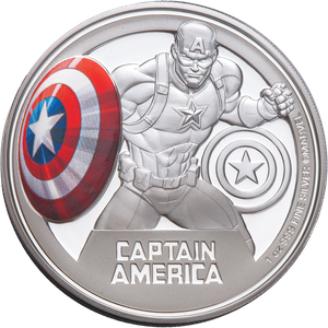 2023 Niue 1 oz. Silver $2 Marvel Captain America Main Image