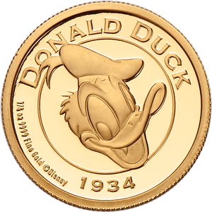 2024 Niue Gold $25 Donald Duck Main Image