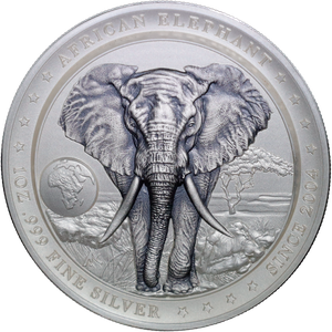 2025 Niue 1 oz. Silver $2 African Elephant Main Image