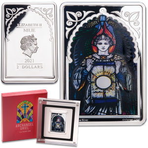 2021 Niue 1 oz. Silver $2 Archangel Uriel Main Image