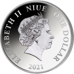 2021 Niue 1 oz. Silver $1 Ships of War - USS Enterprise Main Image