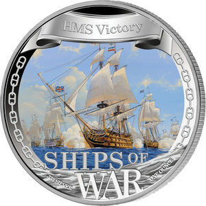 2021 Niue 1 oz. Silver $1 Ships of War - HMS Victory Main Image