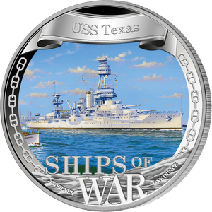 2021 Niue 1 oz. Silver $1 Ships of War - USS Texas Main Image