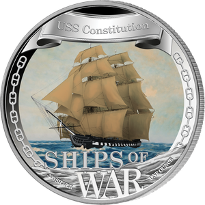 2021 Niue 1 oz. Silver $1 Ships of War - USS Constitution Main Image